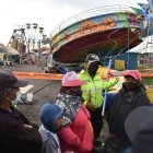 Sospecha. En el caso del accidente de Quito se presume que hubo el desplome de parte de la estructura de uno de los juegos mecánicos.