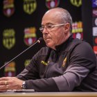 El entrenador de Barcelona Jorge Célico, se pronunció tras la eliminación.