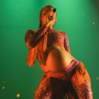 Greeicy no ha dejado de lado sus presentaciones a pesar de su avanzado embarazo