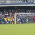Alman anotó el gol con el que el Delfín gana a Emelec en el primer tiempo.