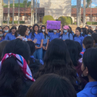 Un grupo de estudiantes protestaron en la Universidad de Zamorano contra la agresión sexual y la violencia machista