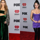 Jennifer Lopez y Olivia Rodrigo en los iHeartRadio Music Awards.