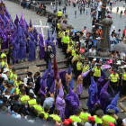 Inicio de la procesión de Jesús del Gran poder en el Centro Histórico.