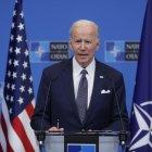 Joe Biden en una rueda de prensa de la OTAN