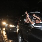 La celebración en la Víctor Emilio Estrada, Guyaquil.