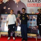 Morat en la sala de prensa del Movistar Arena.