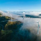 Fotografía cedida por la Universidad Técnica Particular de Loja que muestra un aerogenerador, en la ciudad de Loja (Ecuador).