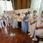 Gloria Gallardo, presidenta de la Empresa pública municipal de turismo estuvo presente con representantes de la Armada Nacional