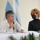 El presidente Guillermo Lasso, junto a la alcaldesa Cynthia Viteri.