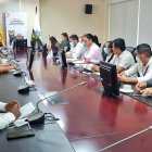 Convocatoria. En la última sesión del comité, el ministro Cabrera ratificó la asignación de fondos para Manabí y Esmeraldas.