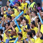 La hinchada que hizo presente en el Monumental.
