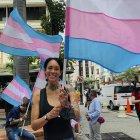 Fotografías cedidas por el colectivo LGTBI de manifestaciones donde solicitaron al Gobierno que garantice el derecho a la vida de las personas trans.