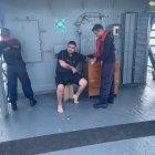 Persona rescatada por guardacostas