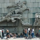 En este lugar hay personas sin techo y ahora acuden también los drogodependientes.