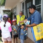 Menores de edad recibieron un refrigerio donado por las instituciones participantes