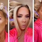 Gabriela en su preparación antes del programa.