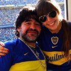 Foto de archivo de Dalma Maradona y Diego Armando.
