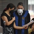 Diligencia. La audiencia de juzgamiento es presidida por el juez Wálter Macías.