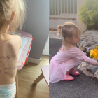 La fotografía de la niña con los datos escritos en su espalda en caso de que su madre muriera recorrió el mundo. Hoy otra contrasta.