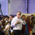 Jorge Glas durante su llegada a Guayaquil