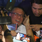 Jorge Glas en su recibimiento en Guayaquil.