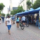 Actividad. La principal arteria nuevamente se peatonalizó.