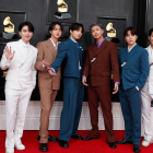 BTS en la pasada gala de los Grammy 2022.