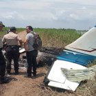 Personal policial de diferentes unidades acudieron al sitio para recabar indicios del hallazgo.