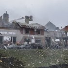 Lviv. Los ataques de ayer sorprendieron a vecinos de esta ciudad, que no había sufrido los embates de la guerra.