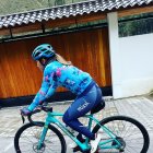 Miryam Núñez en su primer entrenamiento tras el fuerte accidente que sufrió a mediados de febrero.