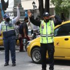 Formación. Los aspirantes a la ATD (d) recibieron la capacitación en las calles más congestionadas del centro de Guayaquil.