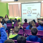 Pilar Baldominos, en el "Día internacional de la mujer y la niña en la ciencia" en 2018.