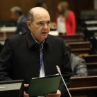 El legislador Dalton Bacigalupo, de la Comisión de Justicia, fue el ponente del proyecto de reforma en el segundo debate.
