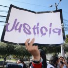 Estudiantes de la institución educativa realizaron una protesta esta mañana.