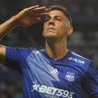 Mauro Quiroga, delantero de Emelec, continúa con su proceso de recuperación.
