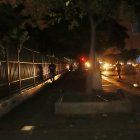 La zona de afuera del parque se encuentra en tinieblas