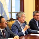 El 24 de abril pasado, Lasso se reunió con las máximas autoridades de la Corte Nacional de Justicia y del Consejo de la Judicatura.