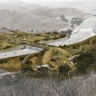 Fotografía cedida por Living Habitats y National Wildlife Federation (NWF) de un diseño conceptual de como será el Puente Para la Vida Silvestre Wallis Annenberg