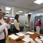 Los asambleístas Peter Calo, Pamela Aguirre y Pedro Zapata dejaron  claro que ejercerán la mayoría en la comisión.