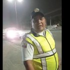 Uniformado. El hecho se viralizó en redes sociales.