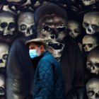 Un mural en A Coruña, en España, en foto de archivo.