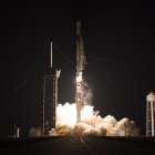Una imagen proporcionada por la NASA muestra un cohete SpaceX Falcon 9, en una fotografía de archivo.
