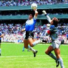 Diego Armando Maradona anotó con la mano uno de los goles a Inglaterra en el Mundial de México 86.