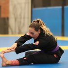 Nicole Loor, de 27 años, es cinta violeta en jiujitsu brasileño.