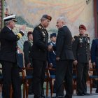 Acto. Las nuevas autoridades del Comando Conjunto, Ejército y FAE, fueron presentadas la mañana de este lunes en el Ministerio de Defensa.