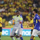 Walter Hinostroza, en el partido donde Gualaceo venció a Barcelona.