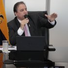 El ministro de finanzas, Simón Cueva, habló sobre la situación económica de Ecuador este 11 de mayo de 2022.