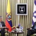 El presidente de Israel, Isaac Herzog, y el de Ecuador, Guillermo Lasso, en foto reciente