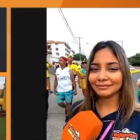 La reportera de La Radio Redonda, Xiomara de la Torre (d), denunció haber sufrido un acto de acoso sexual afuera del estadio Monumental.
