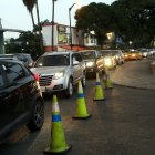 Hecho. En cada lado del redondel se colocaron conos el pasado jueves.